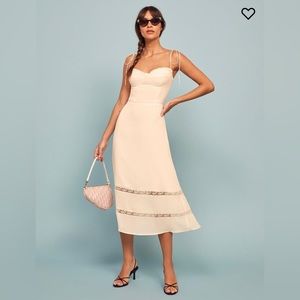 NEW Reformation Ronan dress in Ivory (size 6, never worn)